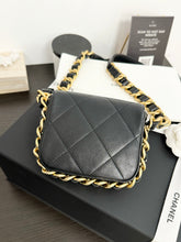 Load image into Gallery viewer, ▪️SOLD▪️CHANEL 2021 Calfskin Quilted Mini Framing Chain Crossbody Bag in Black
