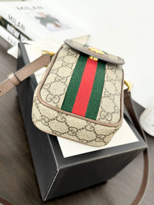 ▪️SOLD▪️GUCCI GG Supreme Monogram Web Mini Ophidia Crossbody Bag