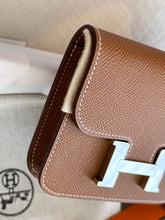 Load image into Gallery viewer, Hermès Constance Slim Wallet Gold Epsom / Silver Hardware

