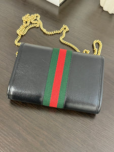 ▪️SOLD▪️GUCCI Mini Rajah Chain Crossbody Bag in Black