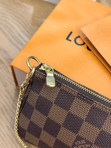 LOUIS VUITTON Damier Ebene Canvas Mini Pochette Accessoires