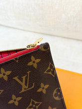 Load image into Gallery viewer, LOUIS VUITTON Neverfull MM Monogram Pochette Wristlet Pouch - Cherry
