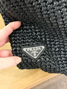 PRADA Crochet Tote Bag - Black