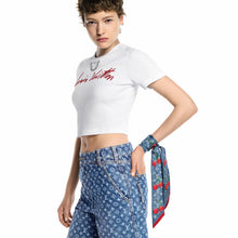 Load image into Gallery viewer, LOUIS VUITTON LV x TM Takashi Murakami Monogram Cherry  Denim Cerise Bandeau
