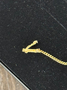 VERSACE Virtus Chain Drop Earrings in Gold