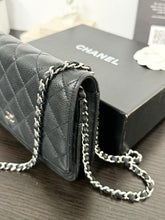 Load image into Gallery viewer, ▪️SOLD▪️CHANEL Classic Caviar Quilted Wallet On Chain in Black Leather
