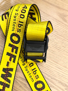 Off-White Unisex Yellow Industrial Belt - One Size