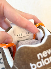 Load image into Gallery viewer, New Balance X Miu Miu Women’s 530 SL Suede Sneakers in Cinnamon / EU 38
