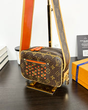 Load image into Gallery viewer, ▪️SOLD▪️LOUIS VUITTON Monogram Perforated Mini Trocadero Shoulder Bag in Orange
