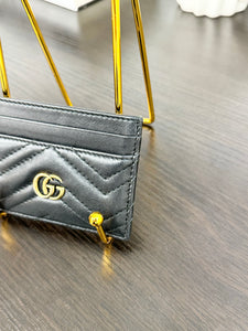 GUCCI GG Marmont Card Case in Black