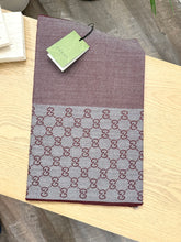 Load image into Gallery viewer, [SOLD] GUCCI 2023 GG Logo Wool Scarf in Burgundy
