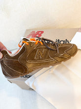 Load image into Gallery viewer, New Balance X Miu Miu Women’s 530 SL Suede Sneakers in Cinnamon / EU 38
