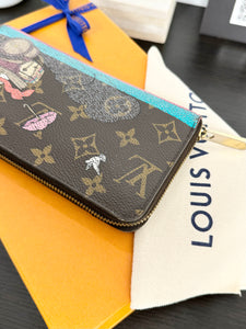 LOUIS VUITTON Limited Edition Monogram Pattern Zippy Wallet