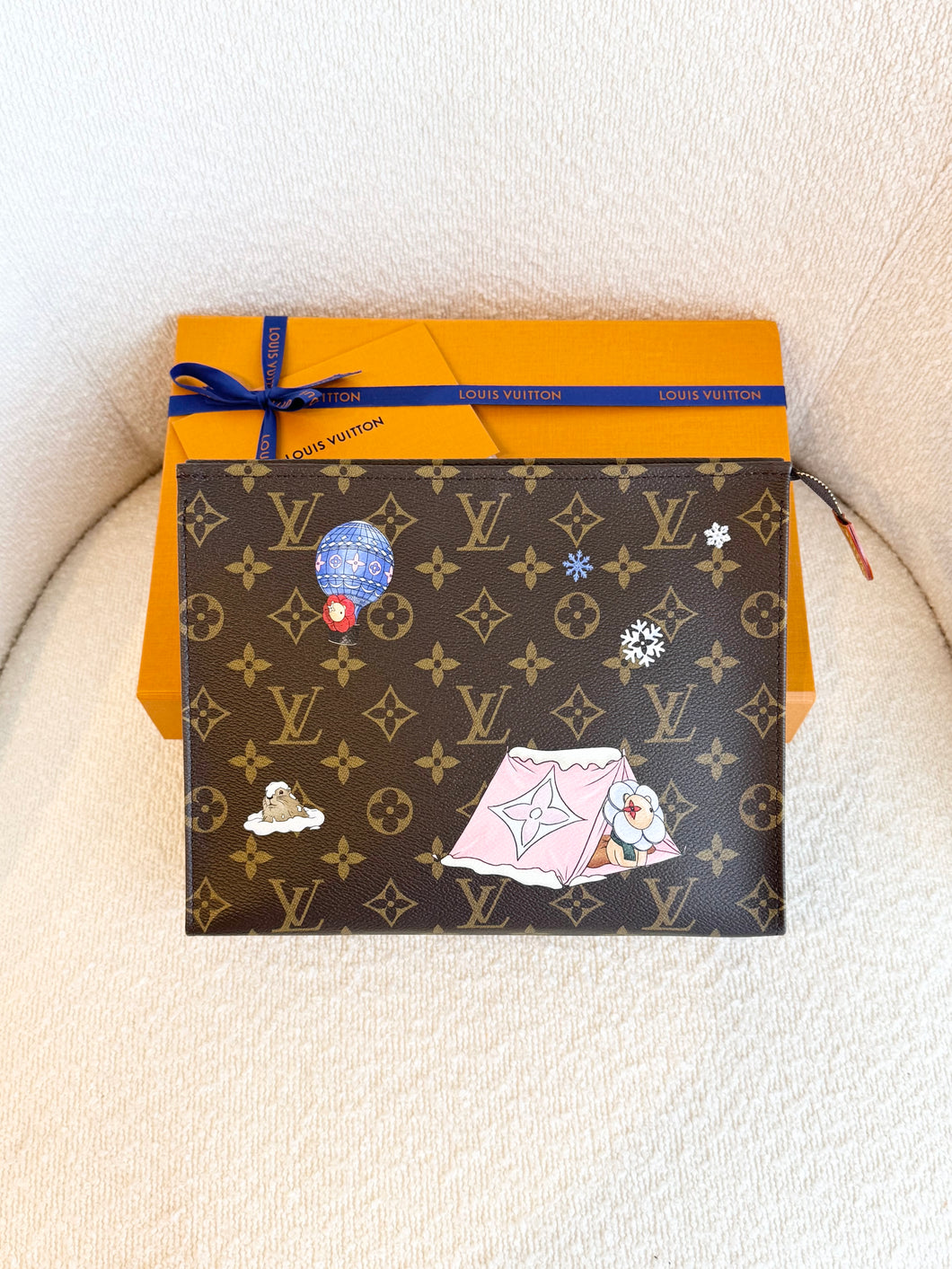 LOUIS VUITTON 2025 “Vivienne Holidays” Monogram Toilet Pouch - Large