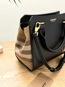 BURBERRY Mini Banwell Tote Bag in Black