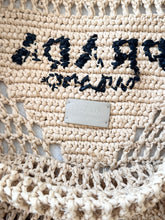 Load image into Gallery viewer, PRADA Raffia Crochet Logo Tote Bag - Neutral

