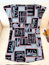 Load image into Gallery viewer, HERMES &quot;Lettres Equestres&quot; Drawstring Cotton Dress / EU34
