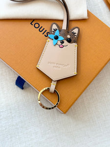 LOUIS VUITTON 2025 Monogram LV Dog Bag Charm