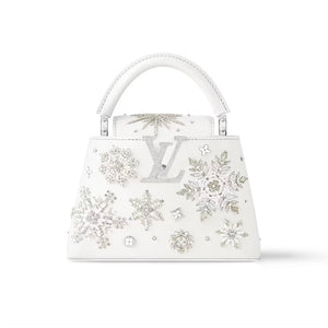 LOUIS VUITTON 2024 - LIMITED EDITION - Capucines Mini Ski Snowflake Satchel Bag