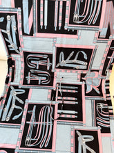 Load image into Gallery viewer, HERMES &quot;Lettres Equestres&quot; Drawstring Cotton Dress / EU34
