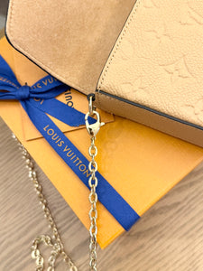 LOUIS VUITTON 2024 Félicie Pochette Empriente Leather Crossbody Bag in Arizona