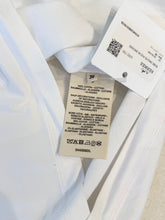 Load image into Gallery viewer, HERMES Embroidered Pocket Straight Dress in Plain Cotton Jersey / Blanc / EU36
