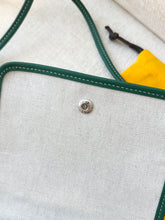 Load image into Gallery viewer, 💚 NEW! 2025 GOYARD Plumet Pocket Canvas Leather Crossbody Bag / Green
