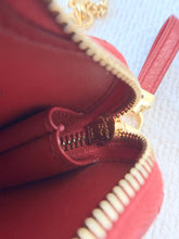 Load image into Gallery viewer, DIOR Caro Heart Pouch with Chain - Monsignore Red
