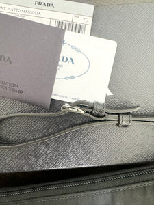 PRADA Tessuto Nylon Wristlet Pouch - Nero