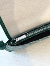 Load image into Gallery viewer, 💚 NEW! 2025 GOYARD Plumet Pocket Canvas Leather Crossbody Bag / Green

