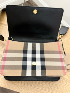 BURBERRY Mackford Crossbody Bag in Black