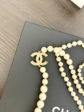 Load image into Gallery viewer, CHANEL 100th Anniversary CC Pearl Long Necklace - LIMITED EDITION
