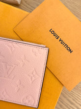 Load image into Gallery viewer, LOUIS VUITTON Monogram Empreinte Leather Zippy Coin Holder in Rose Poudre
