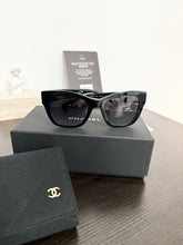 Load image into Gallery viewer, CHANEL Square Sunglasses in Black/Black Polarized
