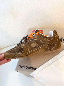 New Balance X Miu Miu Women’s 530 SL Suede Sneakers in Cinnamon / EU 38