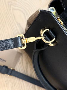 BURBERRY Mini Banwell Tote Bag in Black