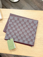 Load image into Gallery viewer, [SOLD] GUCCI 2023 GG Logo Wool Scarf in Burgundy
