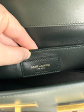 Load image into Gallery viewer, SAINT LAURENT Manhattan Medium Calfskin Shoulder Bag in Vent Fonce
