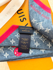 LOUIS VUITTON LV x TM Takashi Murakami Monogram Cherry  Denim Cerise Bandeau