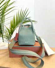 Load image into Gallery viewer, LORO PIANA 2024 Grained Calfskin Micro Bale Crossbody Bag in Green
