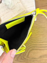 Load image into Gallery viewer, BALENCIAGA Agneau Leather Zippy Pochette in Neon Yellow
