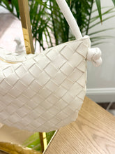 Load image into Gallery viewer, BOTTEGA VENETA Nappa Intrecciato Small Turn Pouch in White

