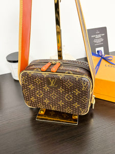 ▪️SOLD▪️LOUIS VUITTON Monogram Perforated Mini Trocadero Shoulder Bag in Orange