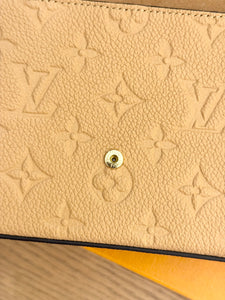 LOUIS VUITTON 2024 Félicie Pochette Empriente Leather Crossbody Bag in Arizona