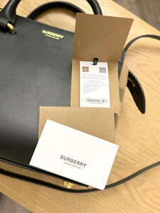 BURBERRY Mini Banwell Tote Bag in Black