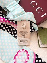 Load image into Gallery viewer, GUCCI Polka Dot Print Silk Headscarf / M
