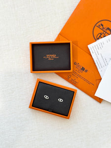 NEW! 2025 Hermes Farandole Very Small Model Earrings in Sterling Silver