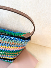 Load image into Gallery viewer, MIU MIU Multicolored Crochet Pouch Bag
