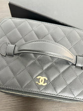 Load image into Gallery viewer, ▪️SOLD▪️CHANEL Caviar Quilted Jewelry Vanity Bag in Black Leather
