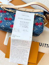Load image into Gallery viewer, 🍒 LOUIS VUITTON LV x TM Takashi Murakami Monogram Denim Pochette Accessoires

